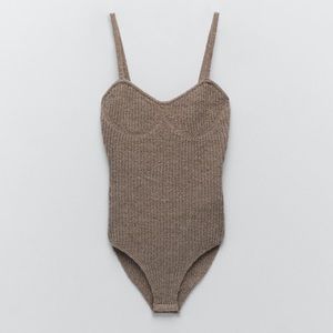 Zara NWT knit bodysuit-Limited edition